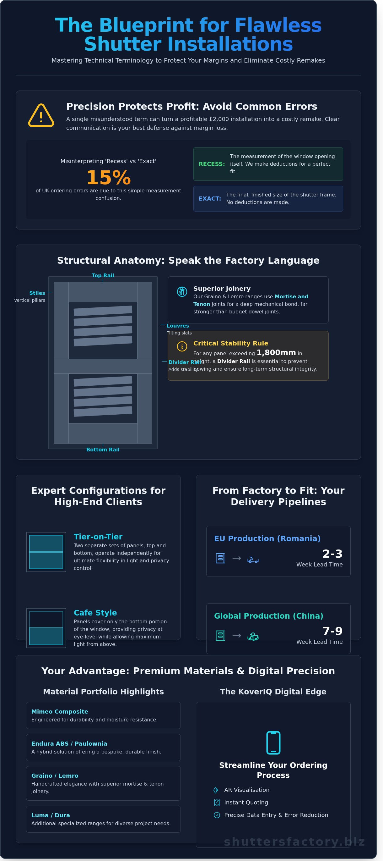 Infographic — Shutter Industry Terms: A Technical Reference for Trade Partners
