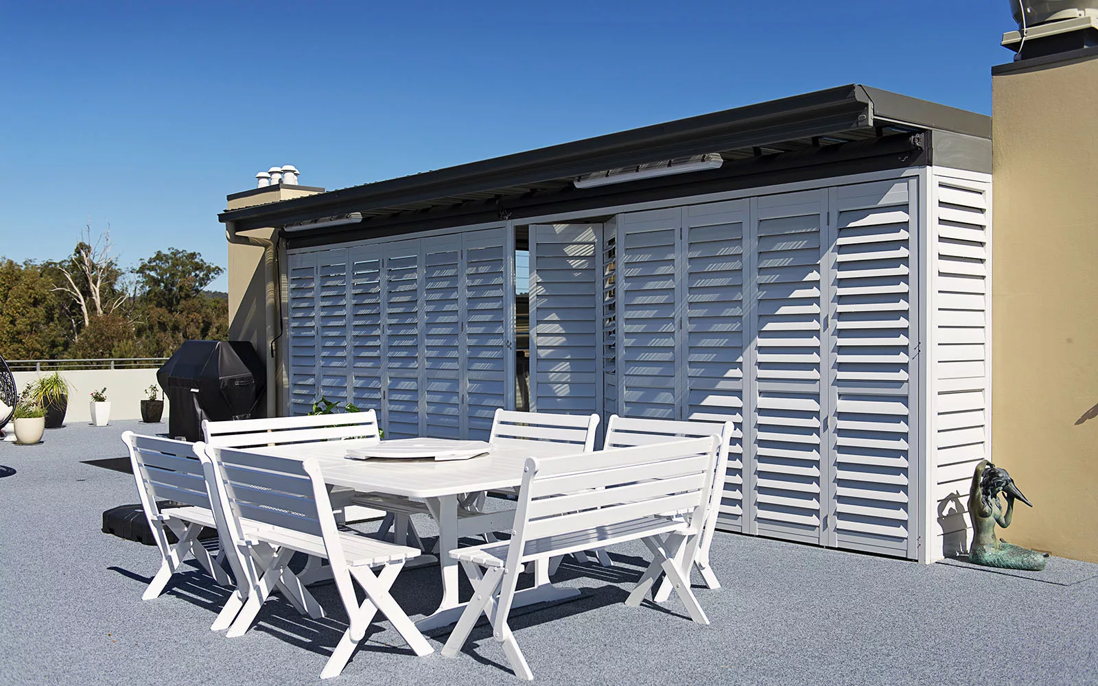 aluminium shutters exterior terrace